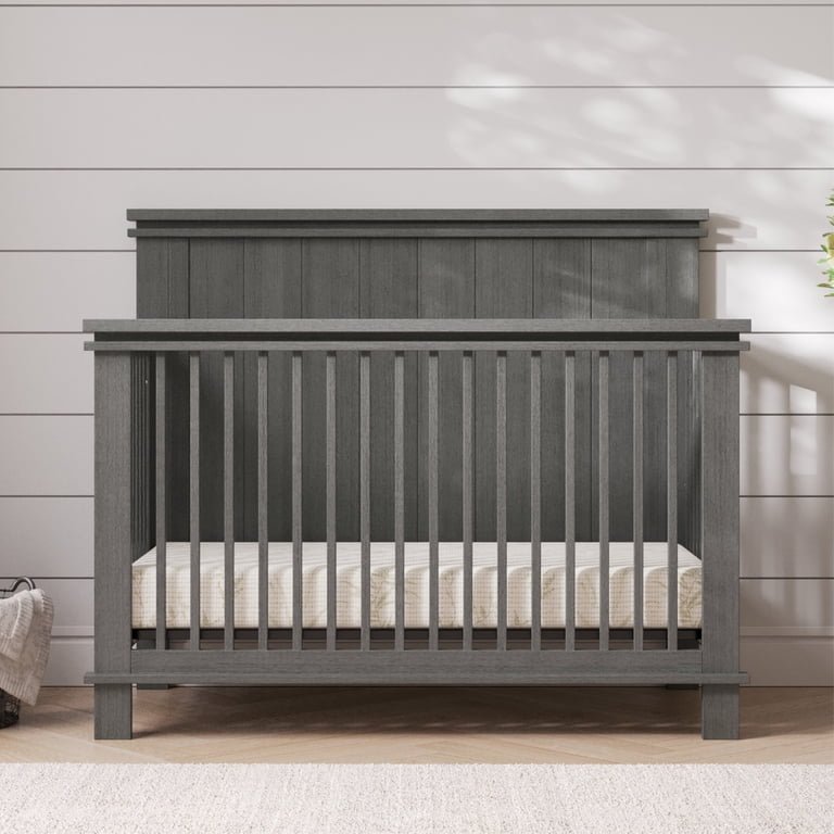 rustic grey crib and dresser set Child Craft Denman Nursery Set, 2-Piece, Includes 4-in-1 Convertible Crib and Dresser (Midnight Gray) wo 10/6/24-10/12/24