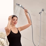JOMOO Handheld Shower Head, 6 Setting High Pressure Filtered Showehead with Handheld, 6 inch Water Softener Filters Beads for Hard Water Shower Head with Extra Long 71 Stainless Steel Hose (Chrome)