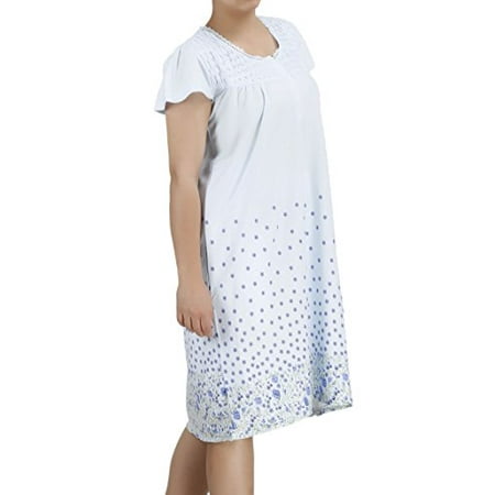 nightgown ezi lingerie sleeve cotton short