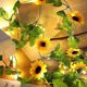 thumbnail image 4 of Guirnalda de luces de girasol, guirnalda artificial, luces LED de enredaderas, luz alimentada por batería para habitación, tienda en casa, patio al aire libre, decoración de boda, 4 of 5