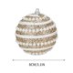 thumbnail image 2 of Adornos navideños de perlas retorcidas | Bolas y colgantes de espuma para árbol de Navidad | Juego de 12 decoraciones navideñas para el árbol de Navidad y artículos para fiestas., 2 of 2