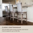thumbnail image 4 of Maven Lane Tabouret de Cuisine Pivotant Pullman en Bois, Chêne Réhabilité, Lot de 3, 4 of 6