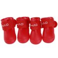 thumbnail image 1 of CAROOTU Pet Rain Boots Waterproof Anti-Slip Paw Protection Rain Snow Shoes for Small, 1 of 7