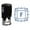 Blue, variant on Printtoo R-40 Alphabet F Monogram Initial Square Swirl Border Self Inking Rubber Stamp Office Stationary