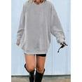 thumbnail image 4 of Sherrylily Women Oversized Long Sleeve Sweatshirts Round Neck Casual Pullover Top, 4 of 4