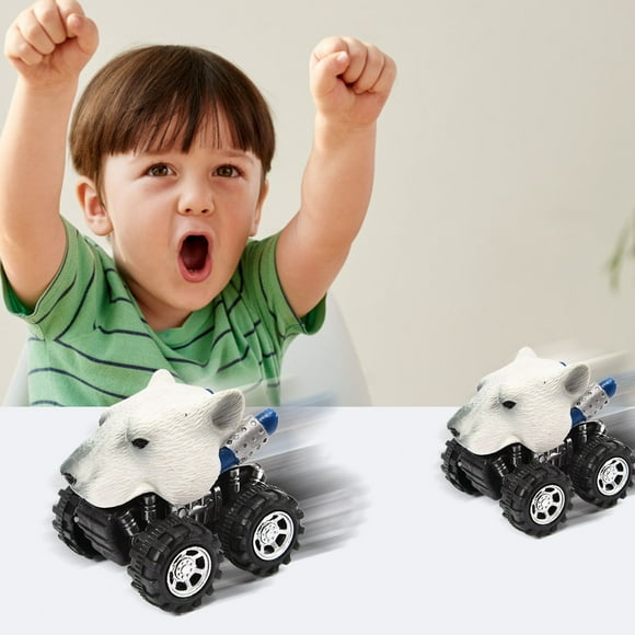 EGNMCR Voitures Jouets Dinosaures pour Enfants à Rétrofriction Jouets Dinosaures pour Enfants Modèle de Dinosaure Voiture Jouet Garçons Filles Télécommande Chat Cadeaux d'Anniversaire pour Enfants