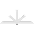 thumbnail image 4 of 96"W x 40"H x 4"D x 6"F, 10/12 Pitch, Kennewick Architectural Grade PVC Gable Bracket, 4 of 8