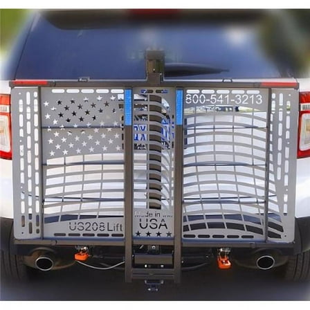 Wheelchair Carrier US208cl2 Patriotic Electric Lift with Class II Hitch Adapter, 0.25 in.