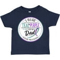 thumbnail image 3 of Inktastic Suicide Prevention- I Wear Teal and Purple for My Dad Boys or Girls Toddler T-Shirt, 3 of 5