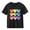 Black, variant on Girls Rainbow Heart Graphic T-Shirt | 100% Cotton Short Sleeve Casual Top for Kids | Cute Blue Valentine's Day Shirt Ages 4-10,Size 9 T