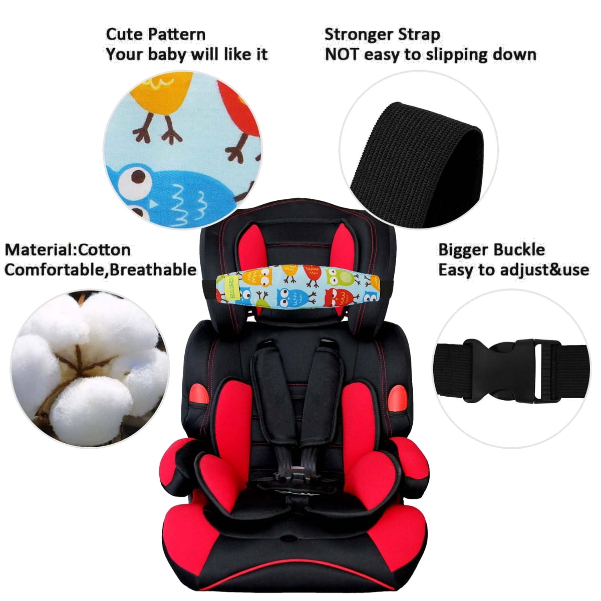 infant head holder for car seat