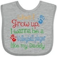 thumbnail image 3 of Inktastic Volleyball Player Like Daddy Boys or Girls Baby Bib, 3 of 4