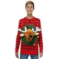 thumbnail image 5 of Adult Reindeer Head Ugly Christmas Sweater, 5 of 7