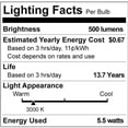 thumbnail image 5 of Philips LED 60-Watt ST19 Straight Tubular Filament Lightbulb, Clear Bright White, Dimmable, E26 Medium Base (1-Pack):, 5 of 5