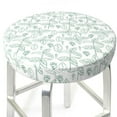 thumbnail image 3 of Fotbe Leaf Print Stool Covers Round,Waterproof Round Bar Stool Covers Bar Chair Covers Washable Stool Cushion Slipcover for 12-14 Inch Chair-, 3 of 7