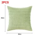 thumbnail image 2 of Funda de almohada lavable a máquina, 2 uds., pana, grano de trigo, sin núcleo, 2 of 5