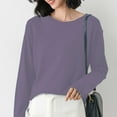 UFOUND Cozy Women Knit Sweater Loose Fit Round Neck Pullover Jumper