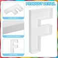 thumbnail image 3 of Uxcell 10" Cardboard Letter, Letter F Paper Box Fillable Tray Container for Mache Chocolate Candy Decorations, White, 3 of 6
