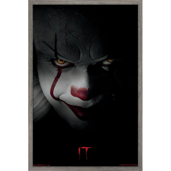 IT - Pennywise Wall Poster, 22.375" x 34", Framed