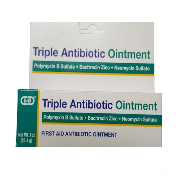 G & W Triple Antibiotic Ointment First Aid 1 Oz. Tube Prevents