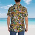 thumbnail image 4 of Susaid USA 1 Print Hawaiian Shirts for Men Women,Hawaiian Summer Short-Sleeve Casual Relaxed-Fit Button-Down,3X-Large, 4 of 7