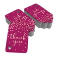 thumbnail image 2 of Inkdotpot Pack Of 100 Thank You Bridal Shower-Baby Shower-Retirement-Wedding-Birthday Favor Paper Tags Craft Real Rose Gold Foil Hang Tags, 2 of 6
