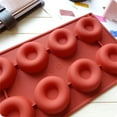 thumbnail image 1 of Fiudx Molde Versátil para Donas de 8 Cavidades, Diseño de Silicona Flexible Antiadherente, Resistente Al Calor de -40 a +446 Grados, Apto para Horno, Microondas y Lavavajillas, Ideal para Repostería, 1 of 5
