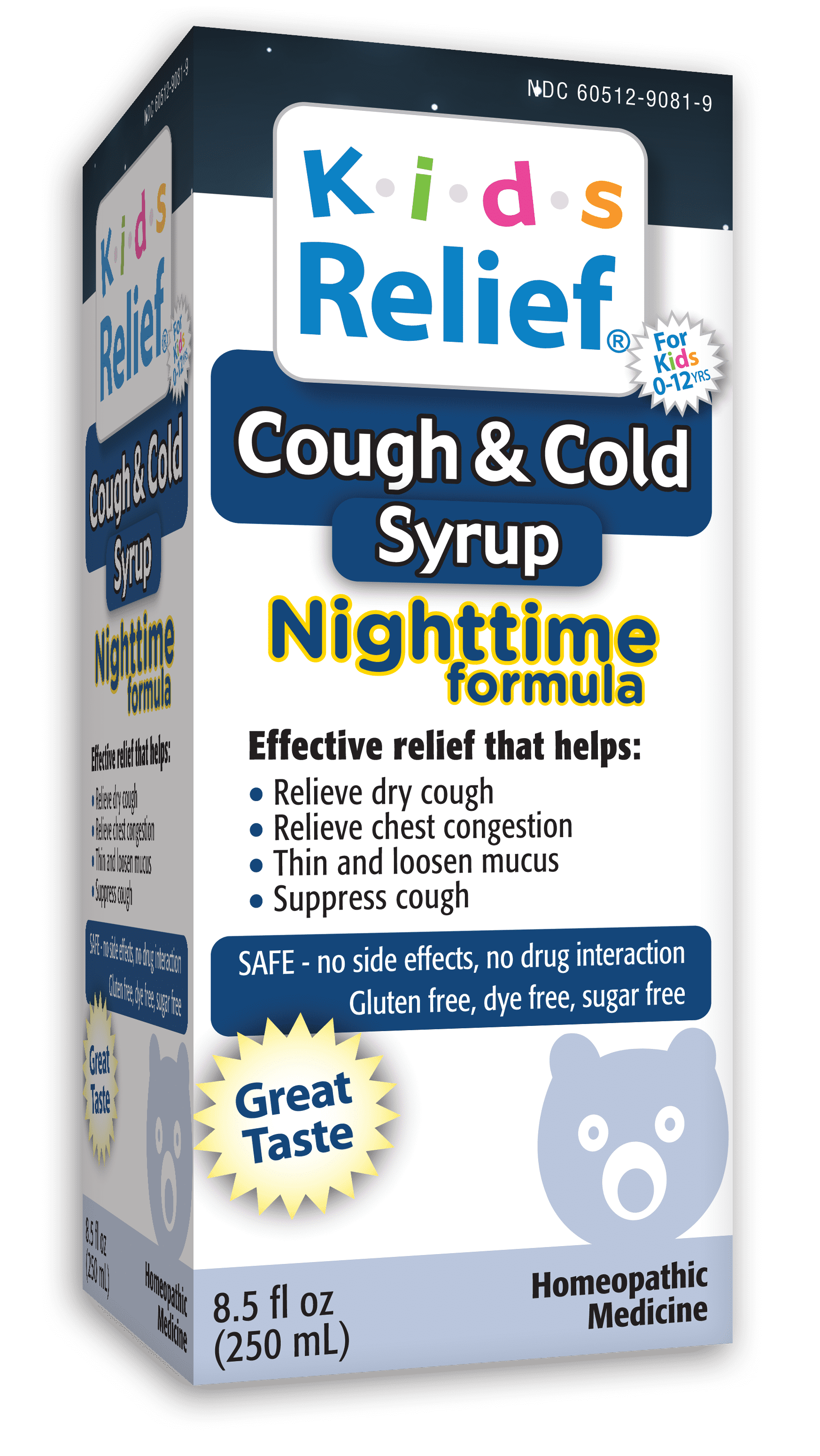 Homeolab Kids Relief Cough & Cold Nighttime, 8.5 Fl Oz