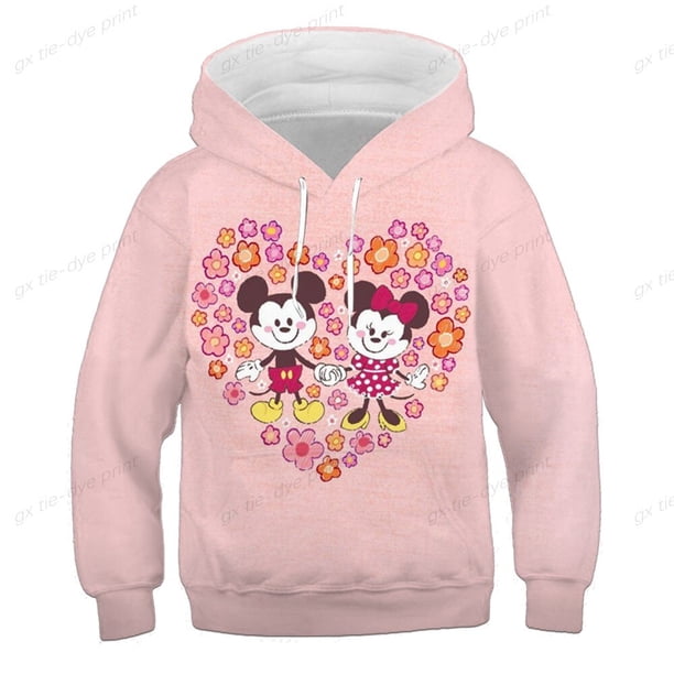 Disney Fantasy Mickey Mouse Disney gráfico dibujos animados ropa niños y niñas Sudadera con capucha 3d dibujos animados animación impresión Fashion110 zhangmengya CONDUJO