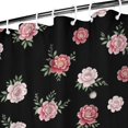 thumbnail image 3 of Pioneer Flower Floral Print Pattern Shower Curtain 36"x72", Bathroom Decorative Shower Curtain Set with 12 Hooks, Waterproof Washable, 3 of 6