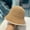 D-328 khaki, variant on New Fisherman Hat Women's Summer Hollowed Versatile Small Fragrance Style Showcase Face, Plain Face, Colorful Edge, Bucket Hat Trend