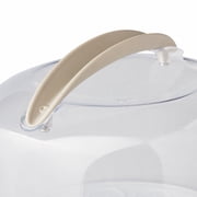 Better Homes & Gardens Round Cake Carrier with Clear Plastic Cover, 13 Diameter, Dishwasher Safe, Best Used for Leftover Storage and Party Transportation