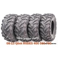 thumbnail image 1 of 25X8X12 & 25X10X12 Set 4 ATV Solid Mud Tires fit 08-13 Qlink RODEO 400 500 700, 1 of 4