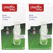 Angle View: 2 Pack Playtex Baby Nurser Disposable Drop-In Baby Bottle Liners 8 Oz, 100 Ct Ea