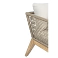 thumbnail image 4 of Cypress Teak Wood Outdoor Arm Chair with Beige Rope Design, 4 of 5
