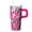 Texture-455, variant on 20oz Stainless Steel Tumbler with Handle, Geometric Design Double Wall Insulated Travel Coffee Cup Leak-Proof Straw
