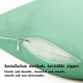 thumbnail image 5 of Ntbay 2 Pack Microfiber Toddler Pillowcases, Ultra Soft Travel Pillow Covers with Zipper Closure, 13" x 18", Mint Green, 5 of 6