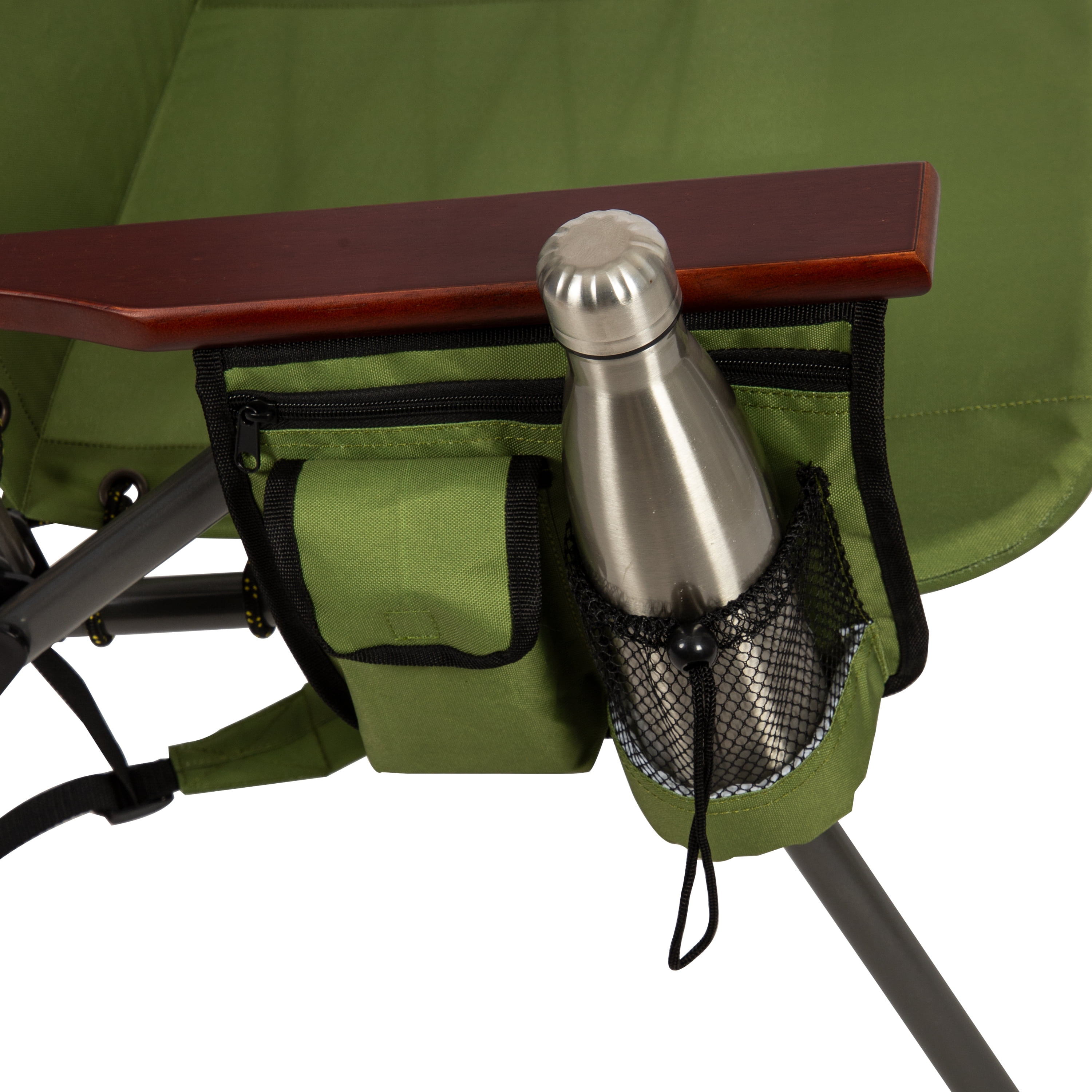 (2 pack) Ozark Trail Adult Bungee Backpack Chair - Moss Green