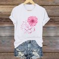 thumbnail image 2 of Blusas de Manga Corta para las Mujeres Divertida Impresión Cuello Redondo Camiseta Vintage, Blusas de Primavera para las Mujeres, 2 of 4