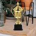 thumbnail image 4 of 2pcs Gold Award Trophies Portable Plastic Trophies Delicate Competition Winner Trophies, 4 of 9