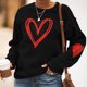 thumbnail image 1 of Pntutb Valentine'S Day - Sudadera de manga larga con estampado de corazón para mujer Pntutb Pntutb-803, 1 of 3