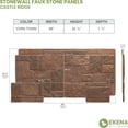 thumbnail image 2 of Ekena Millwork 49"W x 24 1/2"H x 1 1/4"D Castle Rock Stacked Stone, EverStone Faux Stone Siding Panel, York Town, 2 of 9