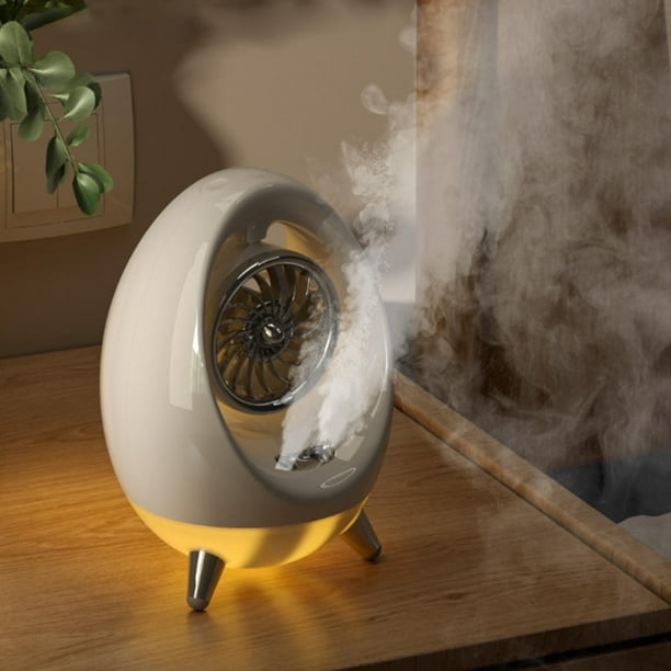 Fan that uses sales water to cool