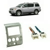 Fits Nissan Armada 04-05 w/o Dual Zone Climate SDIN Harness Radio Dash Kit