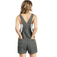 thumbnail image 2 of Revolt Women's Juniors Classic Twill Short Overalls (Dark Grey, Large), 2 of 2