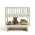 thumbnail image 3 of Storkcraft Santorini Deluxe Convertible Baby Bassinet, Frosted Oat with Driftwood, 3 of 14