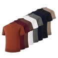 thumbnail image 4 of CONZONE Mens Base T-Shirts Short Sleeve Knit T Shirts for Men Casual Crew Neck Solid Color Lightweight Tees Soft Cozy Athletic Tops, 4 of 6