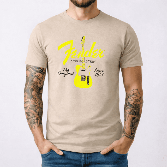 t-shirt Homme Garde-Boue telecaster Coton Épais