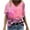 Multicolor-04, variant on Perfectbot Shirts for Women V Neck Summer Classic Short Sleeve Print Casual Blouses Size S-5XL