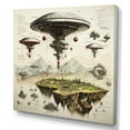 thumbnail image 2 of Designart "Geometric Ufo Exploration" Ufos Canvas Wall Art, 2 of 7